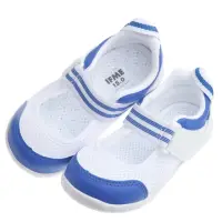 在飛比找momo購物網優惠-【日本IFME】夏日藍白透氣網布機能室內鞋(PBS396B)