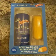 Twinkies Body Wash & Bath Bomb Holiday Gift Set New 2024 Frosted Vanilla Scent