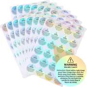 Holographic Candle Warning Labels for Jar, Container, Wax Melting Safety Sticker
