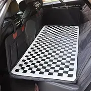 Manificent Non-Slip Dog Mat for Back Seat Extender for Dogs, Non-Slip Bottom for Floor Hammock, Anti-Slip Pet Blanket Black Plaid