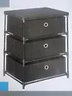 3 - Bin Storage of Drawers Dresser Storage Shelf Cabinet Furniture 24in X 18.1in