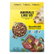 Animals Like Us Rawmix50 With Grass-Fed Beef Dry Dog Food 3.6 Kg