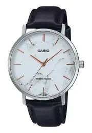 Casio Standard Analog White Dial Dress Quartz Men's Watch MTP-VT01LM-7A