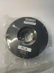 Vulkankraft Premium Solid Black PLA Filament for 3D Printing 1.75mm.
