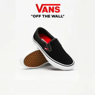 Vans ORIGINAL Slip-On Pro 黑色白色中性/黑色/白色/男/女