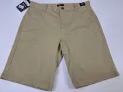 NWT RVCA Mens Beige Khaki Weekender Fit Chino Shorts Size 31/10" #6836