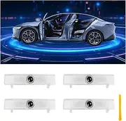 Car Door Lights Logo Projector Puddle Lights Compatible with (For NI-ISS-AN, 4)