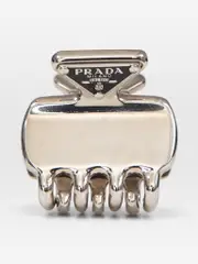 Silver Logo Plaque Claw Clip