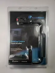 Flashpoint Rotating Camera Flash Bracket Integrated Anti Twist Plate On Axis