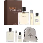 HERMES TERRE DHERMES 愛馬仕大地男性淡香水三入香水禮盒100ML香水+15ML噴式小香40ML沐浴膠