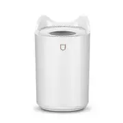 3L Air Humidifier Diffuser Dual Nozzle Ultrasonic Humidifier with Color LED Light - White