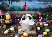 POTTERY BARN CERAMIC EASTER BASKET -NIB- GET A REAL HANDLE ON SPRINGTIME DÉCOR!