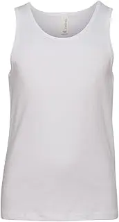 [Bella Canvas] Youth Jersey Tank, Large, White