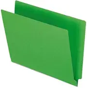 End Tab File Folder,3/4 quot; Exp,11 pt,Letter,100/BX,Green