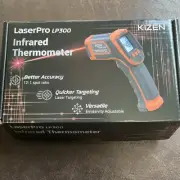 KIZEN Infrared Thermometer LaserPro LP300 Handheld Temperature Gun Orange