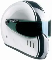 Bandit XXR Classic Motorcycle Helmet, black-white, Size XL for Men Black White