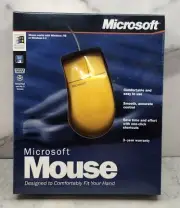 New In Box Microsoft Windows 95/3.1 2 Button Mouse Rare Collector