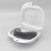 Custom-Fit Mouth Guard For Sports - Impact-Resistant, BPA-Free, Includes Storage Case and Impression Kit - Grey Color