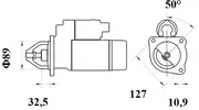 Mahle Starter Motor for Atlas Copco ST3.5 12.7L Diesel F8L 01/01 - 12/18