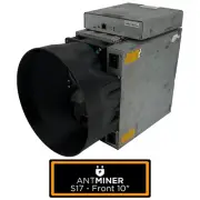 Antminer S17 Front + PSU to 10 Inch - Fan Shroud Adapter Silencer Cooling Crypto