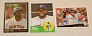 DAVID ORTIZ (3) 2024 ARCHIVES BLACK FOIL#130 2022 ARCHIVES #78 2009 TOPPS #50