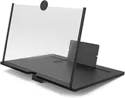 10” Screen Magnifier for Cell Phone - Enlarges The Screen 2-3 s - Compat with All Phones Black 10 in