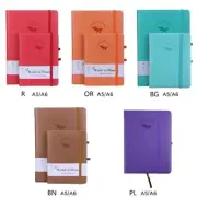 Leather Journal Notebook Elastic Strap for Student Adult Journaling Note Taking