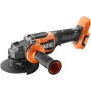 AEG 18V 125mm Fusion Brushless Paddle Switch Angle Grinder (A18FSAG1250)