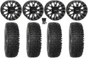 System 3 ST-3 15" Wheels Black 32" RC500S Sticky Tires Can-Am Defender