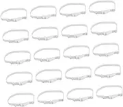 [VALICLUD] 20pcs Adjustable Bow Tie Extension Straps with Insert Buckle Elastic Bow Tie Bands for Events Birthdays and Formal Occasions
