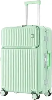 [sdneNest] Carry-on Suitcase Luggage Resistant Hard Luggage Aluminum Frame Carry On Luggage Security Lock Suitcase Carry-on Suitcases Carry On Luggages (Grün 24inch)