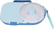 Bewinner Kids Snack Spinner Bundle with Lid, Multifunctional Baby Snack Containers with Portable Box Kit, Safe Sealed Snack Dispenser for Toddlers, Home (Blue)