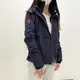 出清 現貨 深藍/紫 極度乾燥 刷毛 superdry  連帽 素色 外套 防風 女款 三拉鍊 #5332