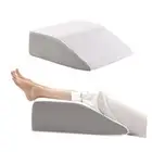 Leg Elevation Pillows, Leg Pillows for Sleeping, Flat Top 8" Height White/Grey