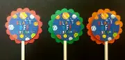 Blast Off Space Cupcake Toppers Set of 24