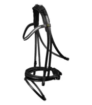 Premium Croc Patent English Snaffle Bridle/Blk/Mult Sizes; Stunning