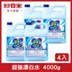 【妙管家訂單滿$999贈消臭液】超強漂白水 4000g (4入/箱) (7折)