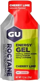 GU Energy - Roctane Energy Gels - Cherry Lime (with caffeine) gels, gels Gel
