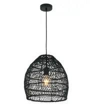 COUP Interior Rattan Ellipse Pendant Light