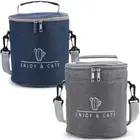 2PCS Camping Thermal Tote Lunch Box Handbag Picnic Bags Food Storage