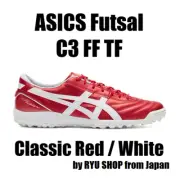 ASICS Futsal Shoes C3 FF TF 1113A056.600 Classic Red / White