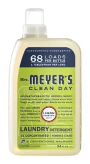 Mrs. Meyer's 14631 Clean Day Lemon Verbena Liquid Detergent 64 oz. (Pack of 6)