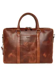 Shinola Navigator Leather Computer Briefcase