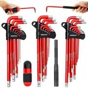 30-Piece Metric & SAE Hex Key Wrench Set