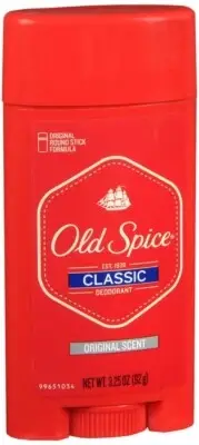 Old Spice Classic Deodorant Original Round Stick Formula Original Scent 3.25oz