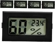 5pcs Mini Digital Hygrometer for Room Indoor Supply Bedroom Thermometer Number Display for Home Office