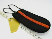 Sony PSP Carrying Case Sleeve Pouch Black Orange Mesh Stripe fits Iphone