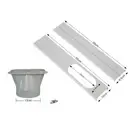 2PCS 13cm Portable Air Conditioner Window Slide Kit Plate Adjustable with Screws