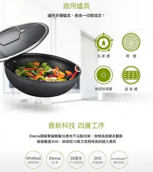 【美膳雅Cuisinart】專業不沾抗刮超硬陽極單柄煎鍋24cm (4.2折)