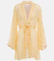 [Alexandra Miro] Alexandra Miro Checked minidress AU 14 multicoloured
